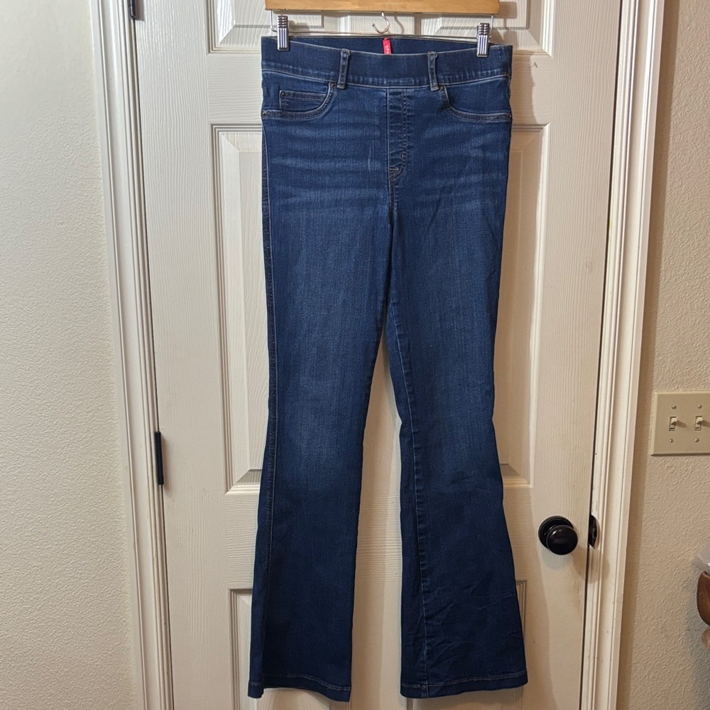 SPANX Dark Blue Wide Leg Jeans
